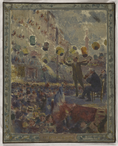 Esquisse pour la mairie du 12ème arrondissement de Paris : Le bal du 14 Juillet by Claude-Charles Bourgonnier