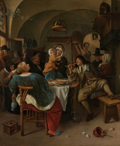 Family scene by Jan Steen