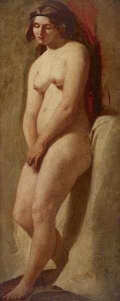 Female Nude Standing by William Etty