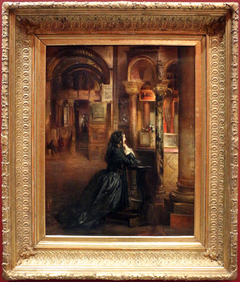 Femme en prière à Saint-Marc de Venise by Jean-Louis-Ernest Meissonier