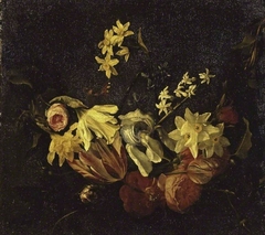 Festoon of flowers by Daniel Seghers