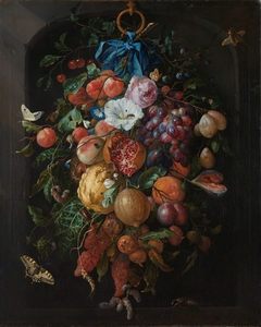 Festoon of Fruit and Flowers by Jan Davidsz. de Heem