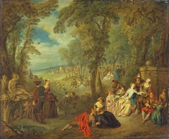 Fête in a Park by Jean-Baptiste Pater