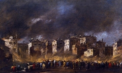 Fire in the San Marcuola Oil Depot by Francesco Guardi