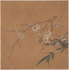 Flowering Plum and Bamboo by Anonymous