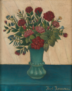 Flowers in a Vase by Henri Rousseau