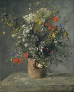 Flowers in a Vase by Auguste Renoir