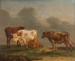 Four Cows in a Meadow by Paulus Potter