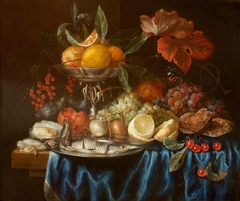 Fruit and Herring on a Table by Joris van Son