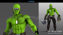 Funifap Warrior Game Character Modeling by GameYan Studio