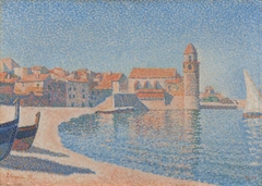 Gezicht op Collioure by Paul Signac