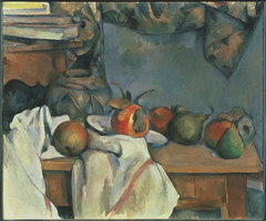 Ginger Pot with Pomegranate and Pears by Paul Cézanne