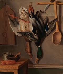 Hanging Wild Ducks ; Hanging Wild Ducks, Still Life by Wilhelm von Wright