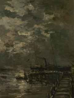 Harbour at Vlissingen by Hendrik Willem Mesdag