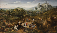 Herbstlandschaft (Oktober) by Lucas van Valckenborch