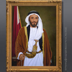 HH Sheikh Shakhbout Bin Sultan Al Nahyan by Masood Parvez