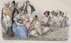 Illustration from Twenty-four plates illustrative of Hindoo and European Manners in Bengal by Sophia Charlotte Belnos