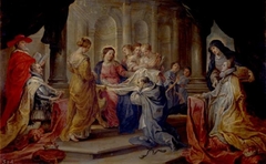 Imposición de la casulla a San Ildefonso by Peter Paul Rubens