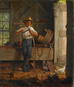 Inside a Barn by Enoch Wood Perry