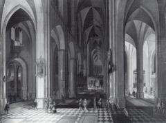 Interior of a Gothic Church by Candlelight by Pieter Neefs the Younger