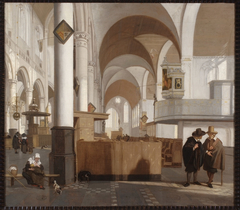 Interior of the Oude Kerk in Amsterdam by Emanuel de Witte