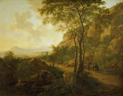 Italianate Landscape with Muleteers by Jan Both