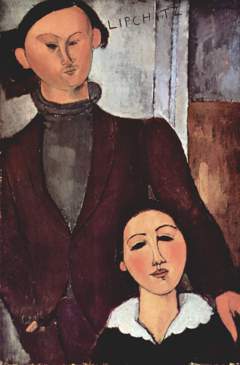 Jacques and Berthe Lipchitz by Amedeo Modigliani