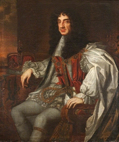 King Charles II (1630-1685), wearing Garter Robes by Anonymous