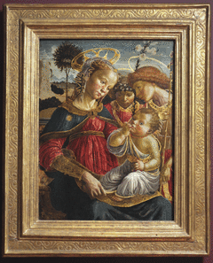 La Vierge à l'Enfant avec saint Jean-Baptiste by Francesco Botticini