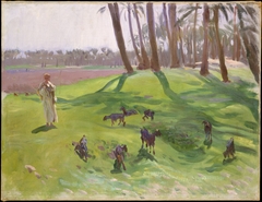 Landscape with Goatherd by John Singer Sargent