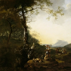 Landscape with Huntsmen by Adam Pynacker