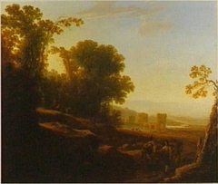 Landscape with Ponte Lucano over the Aniene and the Grave of Plautii by Jan Both