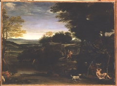 Landscape with Silvia and the Satyr by Domenichino