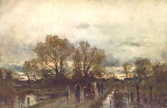 Landscape with Swamp by László Mednyánszky