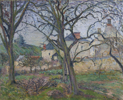 Le jardin de Maubuisson, vu vers la côte Saint-Denis, Pontoise by Camille Pissarro