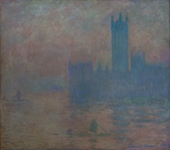 Le Parlement de Londres, effet de brouillard by Claude Monet