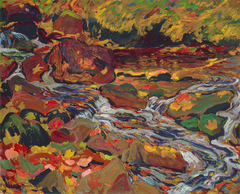 Leaves In the Brook by J E H MacDonald