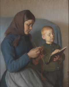 Lektien gennemgåes by Anna Ancher