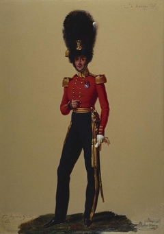 Lieutenant and Captain the Honourable Henry Montagu (1798-1883), Adjutant, 2nd Batalion, Scots Fusilier Guards by Alexandre-Jean Dubois-Drahonet