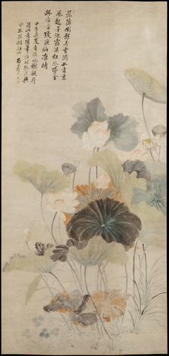 Lotuses on a Summer Evening by Yun Shouping