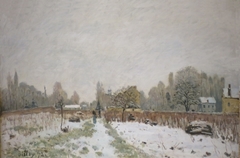 Louveciennes in the Snow by Alfred Sisley