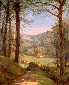 Luccombe Chine, Isle of Wight by Jasper Francis Cropsey