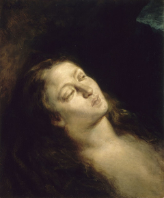 Madeleine dans le désert by Eugène Delacroix