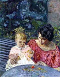 Madeleine Descorps et son fils Bernard by Édouard Vuillard