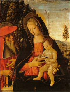 Madonna with Writing Child and St. Jerome by Pinturicchio