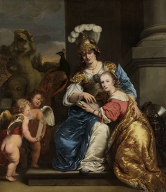 Margarita Trip as Minerva, Instructing her Sister Anna Maria Trip by Ferdinand Bol