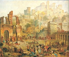 Massacre of Jewish People in Metz during the First Crusade by Auguste Migette