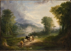 Merrimack River Landscape by Alvan Fisher