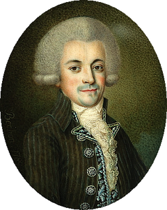 Miniature of Jan Chrystian Kamsetzer (1753-1795). by Charles Bechon