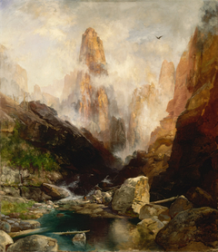 Mist in Kanab Canyon, Utah by Thomas Moran